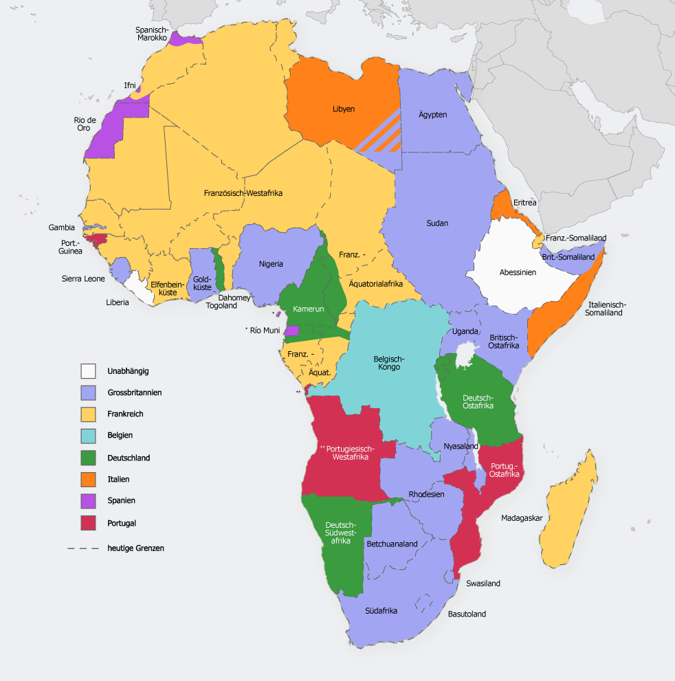 Kolonisation Afrikas 1914, Herkunft: Wikipedia [0]